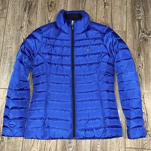 Spyder Women's Prymo Down Fill Puffer Jacket Blue Style 162005 Size M